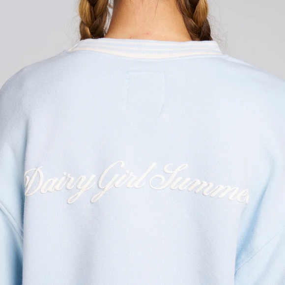 Dairy Boy Tops - Light Blue Dairy Girl Summer Sweatshirt